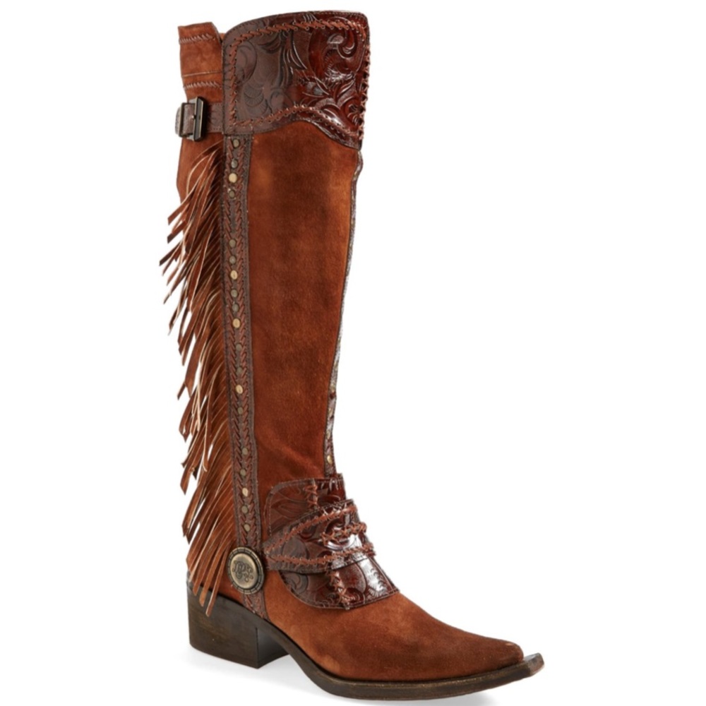 Donald Pliner Western Gitta Fringe Boot